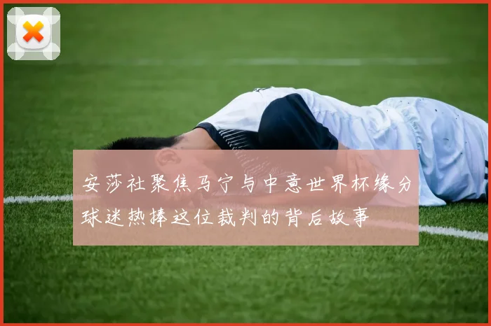 安莎社聚焦马宁与中意世界杯缘分球迷热捧这位裁判的背后故事